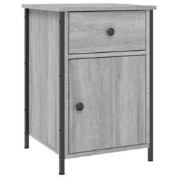 Berkfield Home Bedside Cabinet Grey Sonoma 40x42x60 cm Engineered Wood - Size: 40 x 42 x 60 cm - thumbnail 1