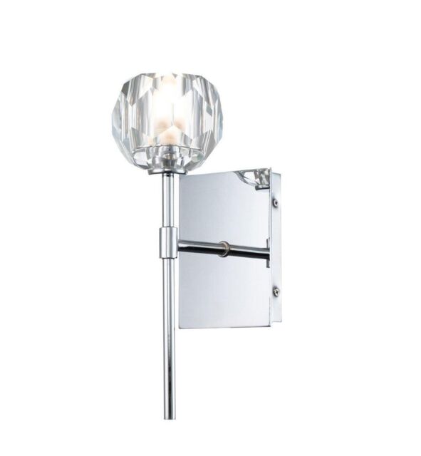 Netlighting Quoizel Regalia Wall Lamp Polished Chrome 3000K IP44 in Grey - image 1