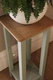 FWStyle Sage Green Oak Side Table - thumbnail 2