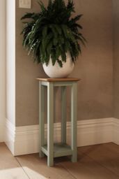 FWStyle Sage Green Oak Side Table - thumbnail 1