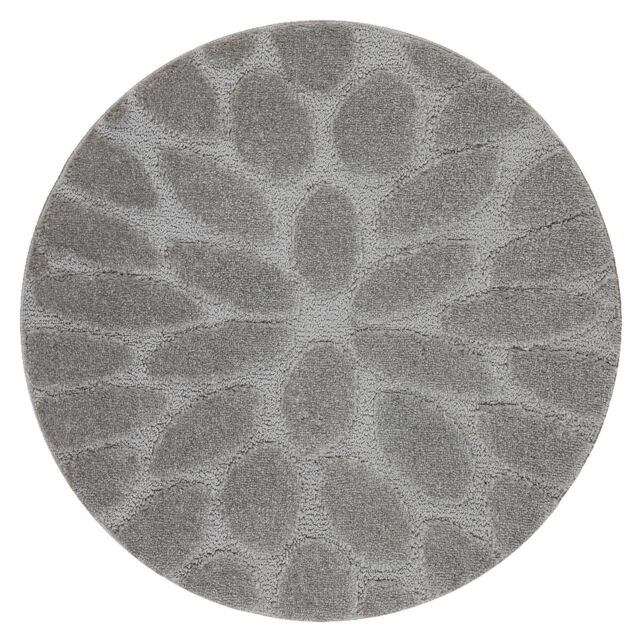 RugsX Dywaniki Łazienkowe Rug in Grey - Size: 100 cm diameter - image 1