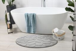 RugsX Dywaniki Łazienkowe Rug in Grey - Size: 100 cm diameter - thumbnail 3