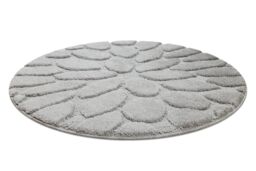 RugsX Dywaniki Łazienkowe Rug in Grey - Size: 100 cm diameter - thumbnail 2