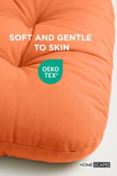 Homescapes Luxury Egg Chair Cushion, Hanging Basket Swing Chair Cushion in Burnt Orange - thumbnail 3