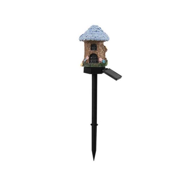 Obasyhig Style 5 Solar-Powered Resin Cartoon House Ground Lights - image 1