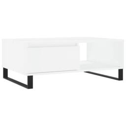 Berkfield Home Coffee Table White 90x60x35 cm Engineered Wood - Size: 90 x 60 x 35 cm - thumbnail 1