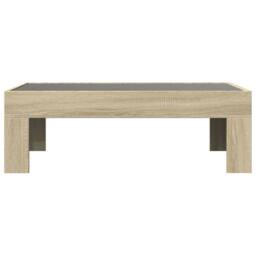 Berkfield Home Decorative Coffee Table with Infinity LED Sonoma Oak 90x50x30 cm in Light Tan - Size: 90 x 50 x 30 cm - thumbnail 6