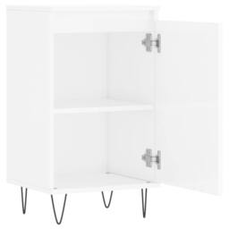 Berkfield Home Sideboards 2 pcs High Gloss White 40x35x70 cm Engineered Wood - Size: 40 x 35 x 70 cm - thumbnail 7