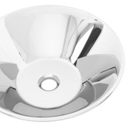 Berkfield Home Wash Basin 42x14 cm Ceramic Silver - thumbnail 4