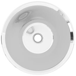 Berkfield Home Wash Basin 42x14 cm Ceramic Silver - thumbnail 3