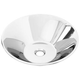 Berkfield Home Wash Basin 42x14 cm Ceramic Silver - thumbnail 2