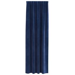 Berkfield Home Blackout Curtains with Top Tape 2 pcs Dark Blue Velvet - thumbnail 4