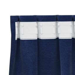 Berkfield Home Blackout Curtains with Top Tape 2 pcs Dark Blue Velvet - thumbnail 5