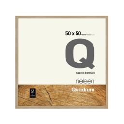 nielsen Quadrum 50 x 50cm Wooden Picture Frame With Protective Glass Front in Light Oak - Size: 50 x 50 cm