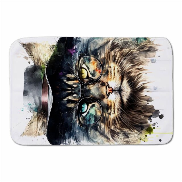 Warren Reed - Designer Norwegian Forest Cat Splashart Sherpa Blanket - Size: Large - image 1