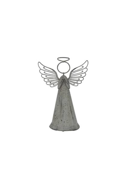KDMD Rustic Metal Standing Angel Decor for Home & Spiritual Spaces in Grey - image 1