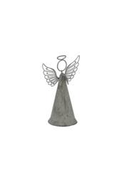 KDMD Rustic Metal Standing Angel Decor for Home & Spiritual Spaces in Grey - thumbnail 2