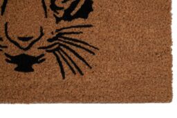 Orsina Tiger Face Doormat in Brown - Size: 100 cm diameter - thumbnail 4