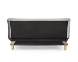 Home Detail Macy Velvet Sofa Bed With Tufted Detail & Wooden Legs in Light Grey - thumbnail 3