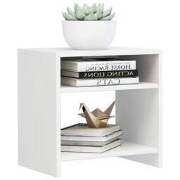 Berkfield Home Elegant Bedside Cabinets 2 pcs High Gloss White 40x30x40 cm Engin - Size: 40 x 30 x 40 cm - thumbnail 1