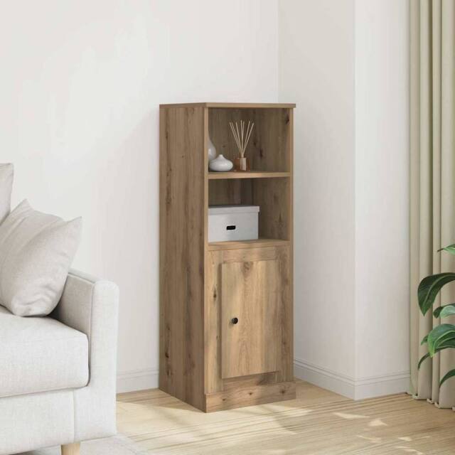 Berkfield Home Highboard Artisian Oak 36x35.5x103.5 cm Engineered Wood in Brown - image 1