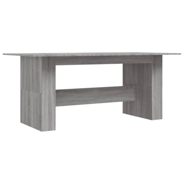 Berkfield Home Dining Table Grey Sonoma 180x90x76 cm Engineered Wood - Size: 180 x 90 x 76 cm - image 1