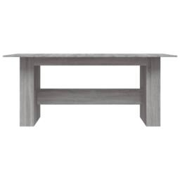 Berkfield Home Dining Table Grey Sonoma 180x90x76 cm Engineered Wood - Size: 180 x 90 x 76 cm - thumbnail 4