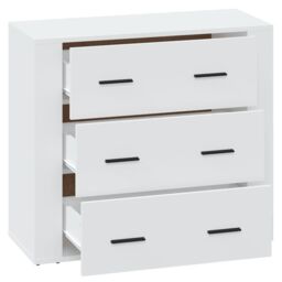 Berkfield Home Sideboard White 80x33x70 cm Engineered Wood - Size: 80 x 33 x 70 cm - thumbnail 4