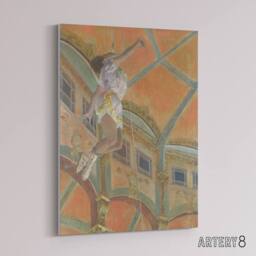 "Artery8 Acrobat Miss La La at Cirque Fernando Degas Canvas Wall Art in Orange - Size: W18"" x H24""" - thumbnail 2