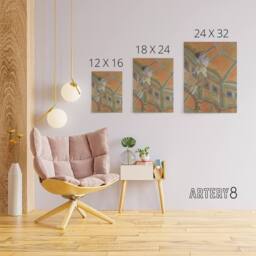 "Artery8 Acrobat Miss La La at Cirque Fernando Degas Canvas Wall Art in Orange - Size: W18"" x H24""" - thumbnail 4