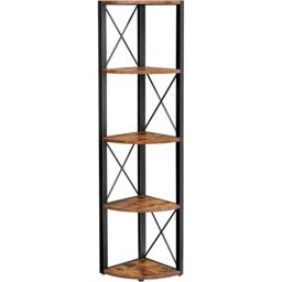 VASAGLE 5-Tier Corner Storage Shelf Multifunction Plant Stand Industrial in Brown - thumbnail 7