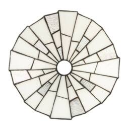 Happy Homewares Contemporary & Unique Tiffany Pendant Lighting Shade in White - thumbnail 3