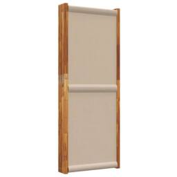 Berkfield Home 5-Panel Room Divider Taupe 350x180 cm - thumbnail 5