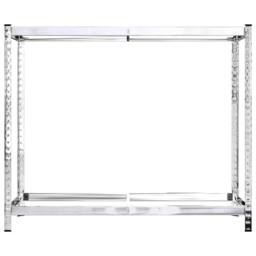 Berkfield Home 2-Layer Tire Rack 3 pcs Silver 110x40x110 cm Steel - Size: 110 x 40 x 110 cm - thumbnail 5