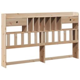 Berkfield Home Bookcase Bed without Mattress 180x200cm Super King Solid Wood Pine in Light Tan - thumbnail 6
