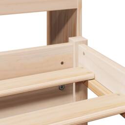 Berkfield Home Bookcase Bed without Mattress 180x200cm Super King Solid Wood Pine in Light Tan - thumbnail 9