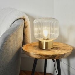 ValueLights Patterson Matt Gold Table Lamp in Metallic Gold - thumbnail 1