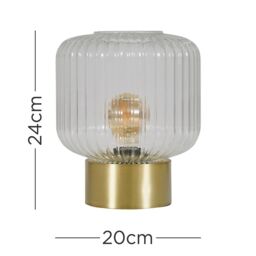ValueLights Patterson Matt Gold Table Lamp in Metallic Gold - thumbnail 5