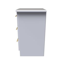 Ready Assembled 2 U Helmsley 3 Drawer Bedside Cab(Ready Assembled) in White - thumbnail 2