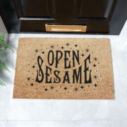 Artsy Mats Magical Open Sesame Design Doormat in Black - Size: 40 cm x 60 cm - thumbnail 2