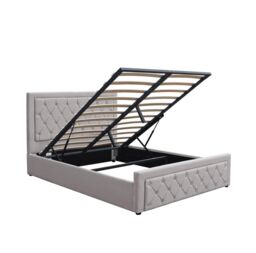 KOSY KOALA Ottoman Storage Gaslift Bed 4ft Small Double Grey Velvet Bedroom Furniture - thumbnail 6