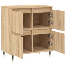 Berkfield Home Sideboard Sonoma Oak 60x35x70 cm Engineered Wood in Brown - Size: 60 x 35 x 70 cm - thumbnail 6