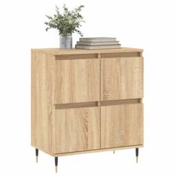 Berkfield Home Sideboard Sonoma Oak 60x35x70 cm Engineered Wood in Brown - Size: 60 x 35 x 70 cm - thumbnail 3
