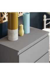 HD Designs Denver 5 Drawer Chest of Drawers Storage in Grey - thumbnail 4
