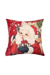 Living and Home Christmas Themed Decorative Pillow Case with Festive Motifs - thumbnail 2