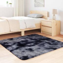 Berkfield Home Shaggy Rug High Pile NAVARRA Dark Grey 120x120 cm Polyester - Size: Medium - thumbnail 1