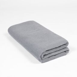 OHS 5 x Plain Microfiber Quick Dry Bath Beach Towel in Charcoal - thumbnail 3