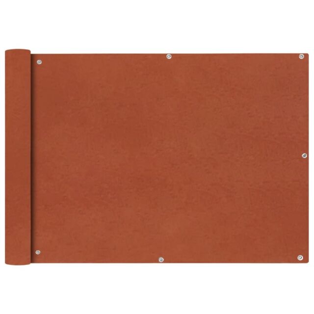 Berkfield Home Balcony Screen Oxford Fabric 75x600 cm Terracotta in Brown - image 1