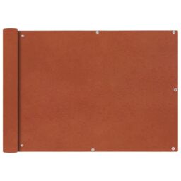 Berkfield Home Balcony Screen Oxford Fabric 75x600 cm Terracotta in Brown - thumbnail 1