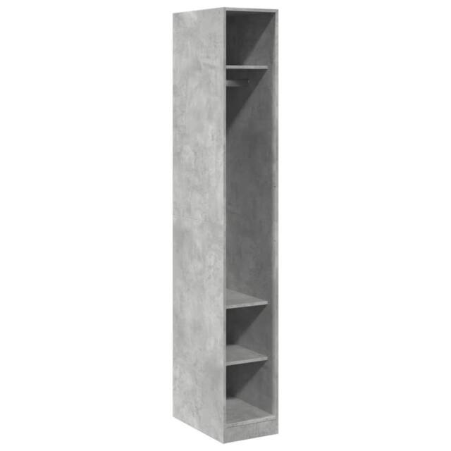 Berkfield Home Wardrobe Concrete Grey 30x50x200 cm Engineered Wood - Size: 30 x 50 x 200 cm - image 1